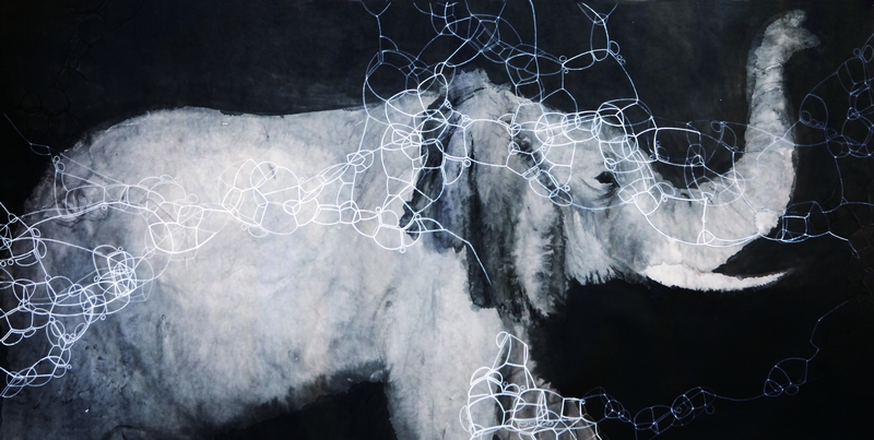 张原凤 《幻》 69×138cm 纸本水墨 2013
